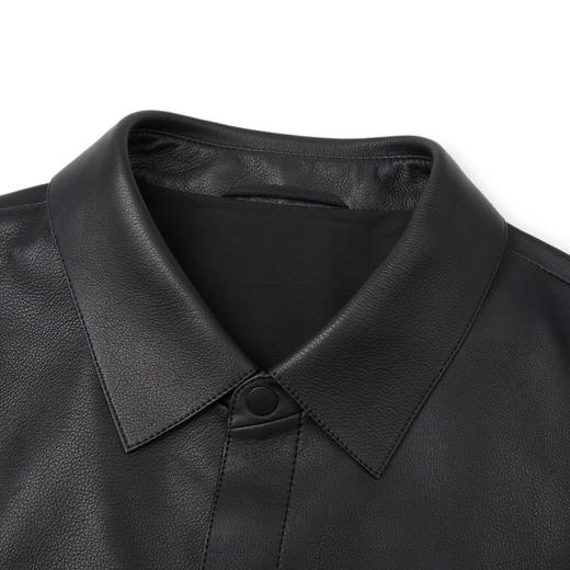 【门店同款】圣得西2025年冬季男士绵羊皮革真皮翻领皮衣
 商品图10