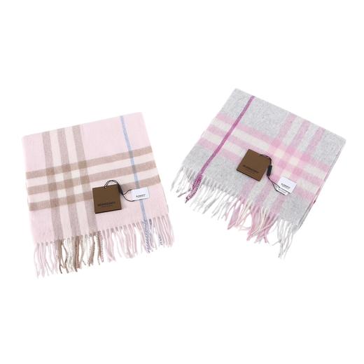 格纹 羊绒 绒线围巾 女款 商品图1