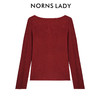 小莎内搭 | NORNS LADY诺恩【2件更优惠】纯色圆领毛针织衫提花复古修身打底衫 H25SK59842-12.16直播 商品缩略图6