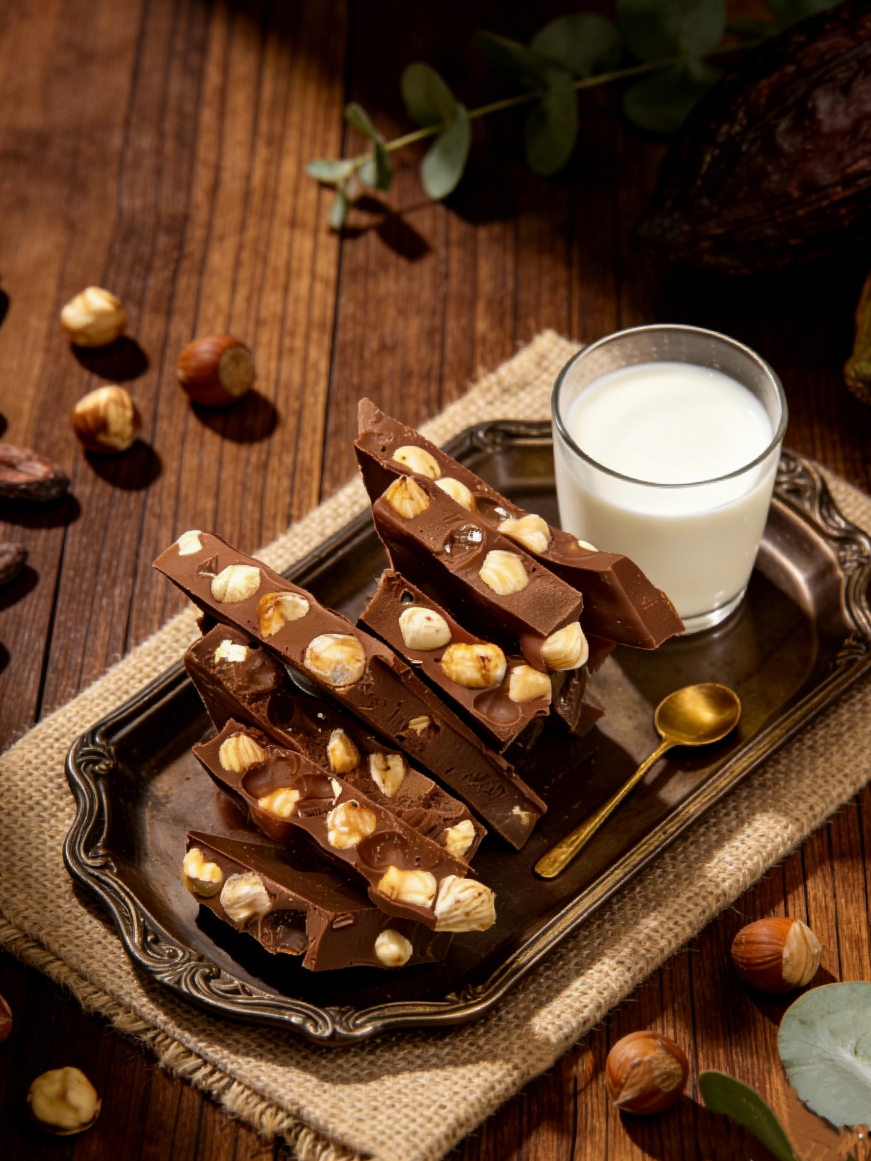 DIOSA 【促销款】_ 牛奶榛子大板36 %牛奶巧克力 榛子仁