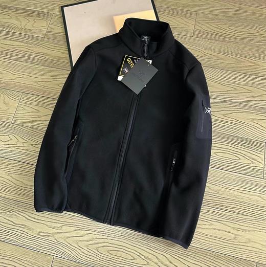 D121634冬款男士三色立领户外保暖抓绒开衫外套 商品图5