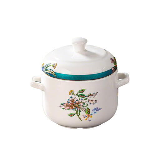 【莺啼花开炖盅】中式陶瓷双耳隔水炖盅家用一人份蒸鸡蛋羹碗炖汤小号瓦罐燕窝盅 商品图5