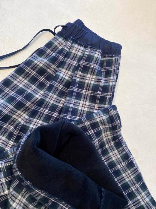 二店y 【3250】露思格纹裤~ 加绒加厚高腰宽松直筒阔腿 商品图12