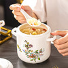 【莺啼花开炖盅】中式陶瓷双耳隔水炖盅家用一人份蒸鸡蛋羹碗炖汤小号瓦罐燕窝盅 商品缩略图3