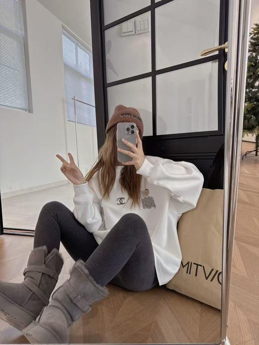 限定款涂鸦素描加绒卫衣 商品图8