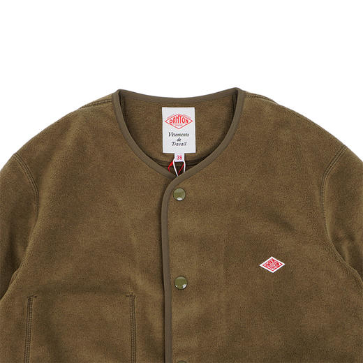 DANTON FLEECE COLLARLESS JACKET 女装抓绒无领夹克外套 商品图1