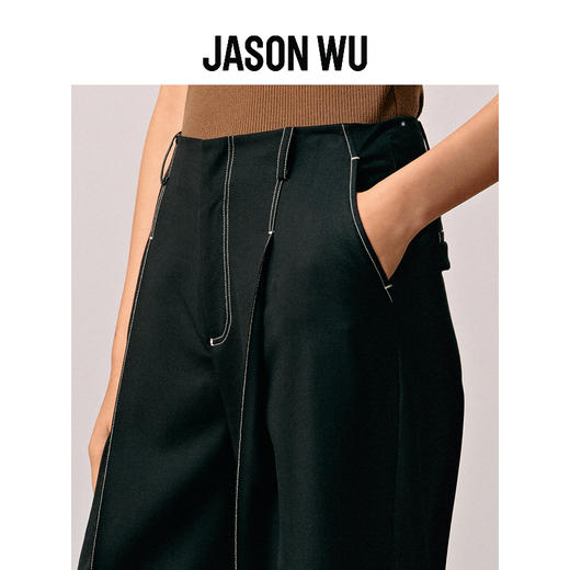 【JASON WU】简约纯色气质通勤百搭时髦高级羊毛裤子长裤 商品图3