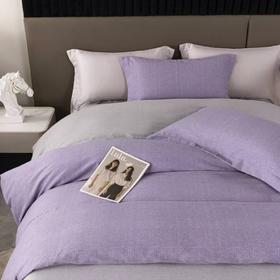 【春上新】10楼 安睡宝 全棉磨毛印花四件套-优雅紫  吊牌价1999~2599元  活动价499~699元