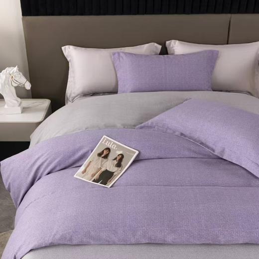 【春上新】10楼 安睡宝 全棉磨毛印花四件套-优雅紫  吊牌价1999~2599元  活动价499~699元 商品图0