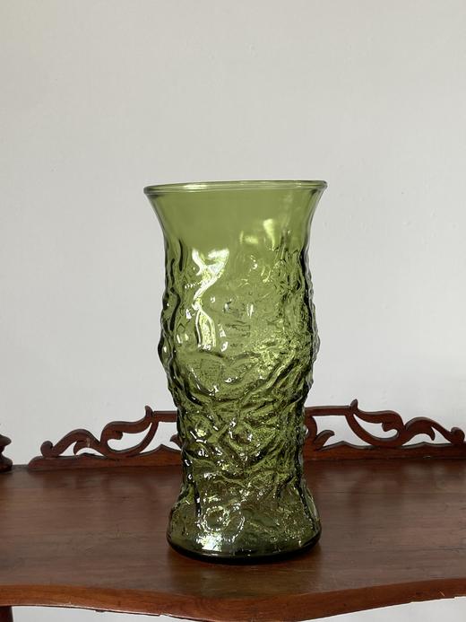  【苏州】美国中古1950s祖母绿老玻璃花瓶 商品图8
