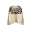 【复古提花新年费尔岛毛衣】套头宽松秋冬季 厚款慵懒风软糯针织上衣  商品缩略图4