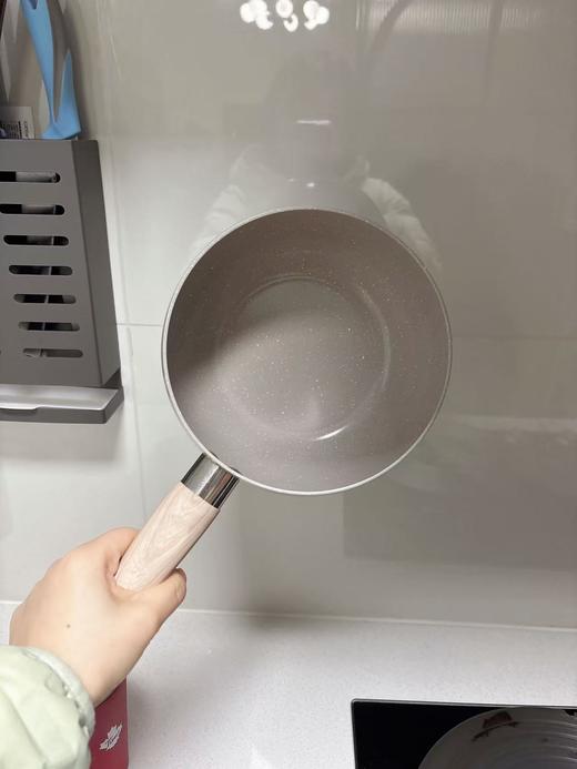 直发 极铁+陶瓷0氟0铅0化学涂层的小奶锅 商品图4