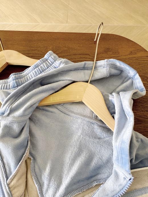 云仓【红豆正品】实体同步， 儿童宝宝绒连帽居家套装 商品图2