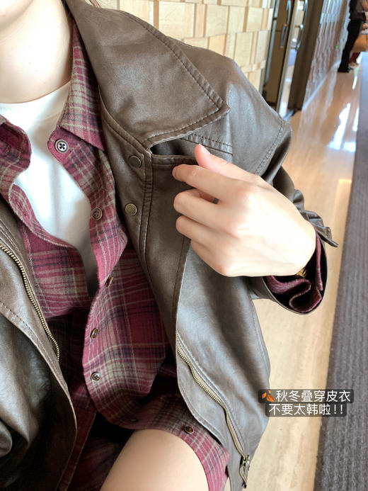 <曾小咸推荐>现货秒杀 ！微信超特价！韩系复古红色格子衬衫 日常199.99 立减100 秒杀99.99！！ 商品图13