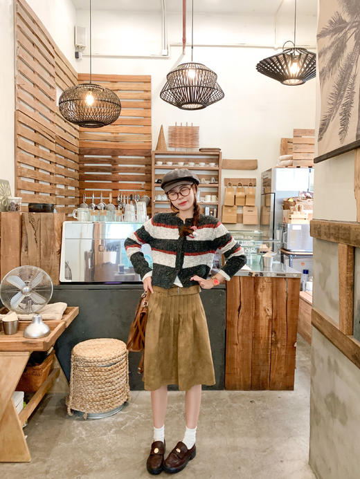 <曾小咸推荐>现货秒杀 ！微信超特价！条纹短款毛衣开衫 日常219.99 立减100 秒杀119.99！！ 商品图5