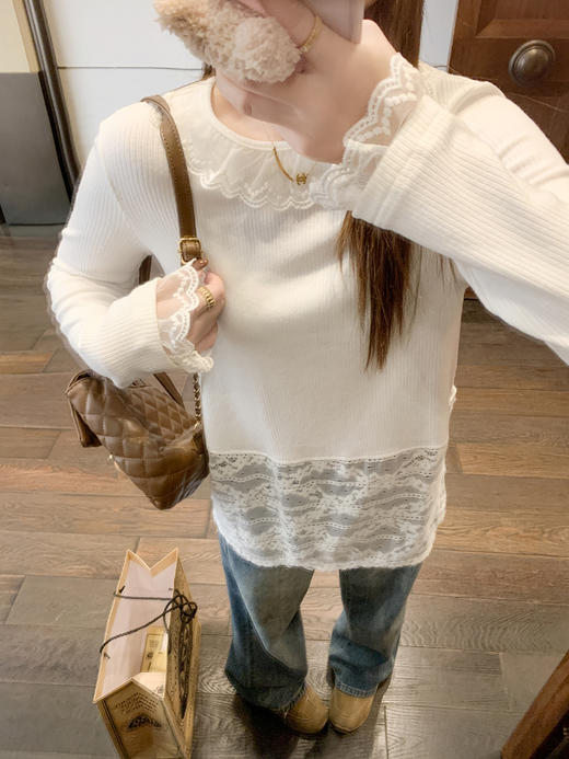 <曾小咸推荐>现货秒杀 ！微信超特价！蕾丝拼接打底衫 日常169.99 立减80 秒杀89.99！！复古牛仔裤秒杀99.99！！ 商品图14