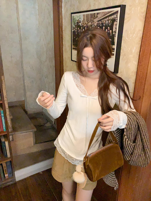 <曾小咸推荐>现货秒杀 ！微信超特价！ 韩系咖色高腰短裤 日常159.99 立减70 秒杀89.99！！ 商品图11