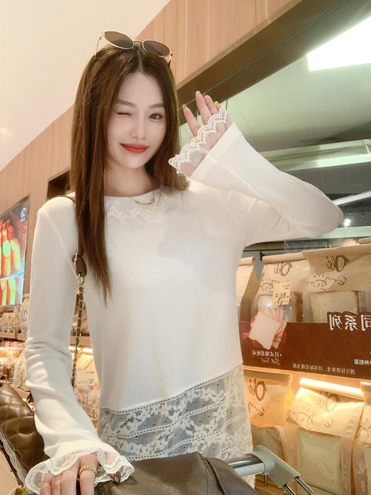 <曾小咸推荐>现货秒杀 ！微信超特价！蕾丝拼接打底衫 日常169.99 立减80 秒杀89.99！！复古牛仔裤秒杀99.99！！ 商品图12