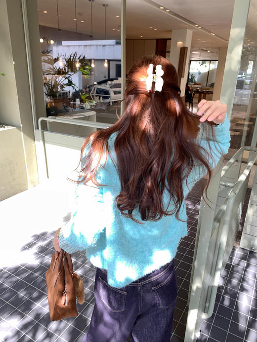 <曾小咸推荐>现货秒杀 ！微信超特价！多巴胺蓝绿短款毛衣 日常159.99 立减50 秒杀109.99！！ 商品图10