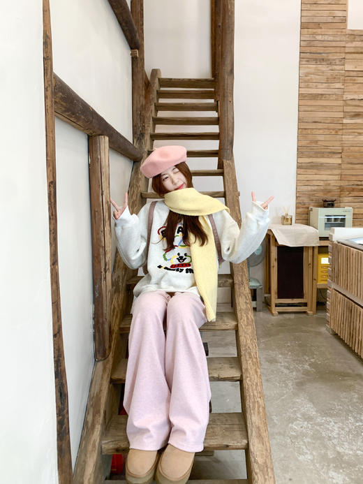 <曾小咸推荐>现货秒杀 ！微信超特价！韩系刺绣小狗加绒卫衣 日常199.99 立减90 秒杀109.99！！ 商品图8