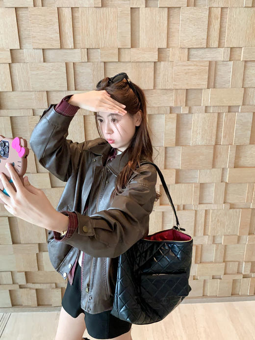 <曾小咸推荐>现货秒杀 ！微信超特价！韩系复古红色格子衬衫 日常199.99 立减100 秒杀99.99！！ 商品图14