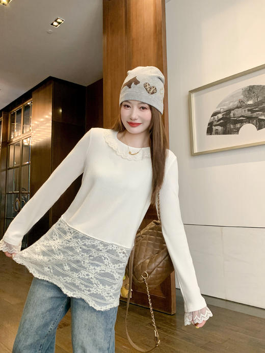 <曾小咸推荐>现货秒杀 ！微信超特价！蕾丝拼接打底衫 日常169.99 立减80 秒杀89.99！！复古牛仔裤秒杀99.99！！ 商品图10