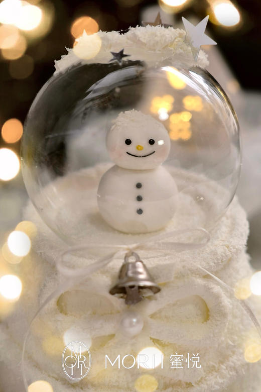 【雪绒绒】冬日雪人水晶球开心果莓果可可蛋糕（提前3天预定） 商品图4