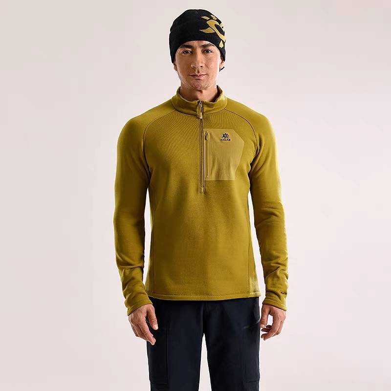 云仓【纯原工厂】 可情侣~凯石家 立领抓绒户外运动上衣