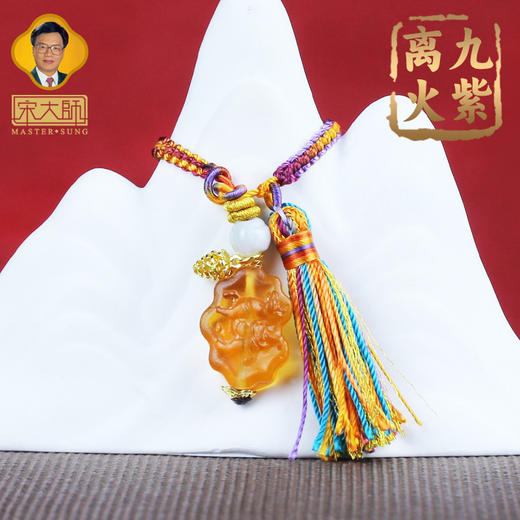 宋韶光大师2026马年吉祥物九紫离火元宝结手牌版包挂挂件礼品 商品图2