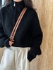 【韩系！高奢短款针织衫】半拉链纯色立领短款针织衫 上衣毛衣 女秋冬新款外套  洋气立领拉链毛衣 商品缩略图3
