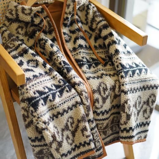 0RIGNAL&CO游牧风费尔岛毛绒外套 商品图8