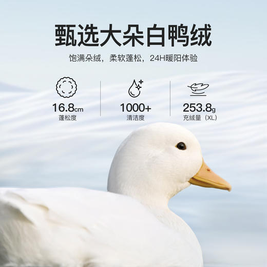 【年货节】熙世界云朵灰色面包羽绒服女中长款2025冬季新款三防立领厚款外套 商品图2