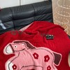 【品牌直发】加倍生活 新年款红色好运马半边绒针织毯 马年限定系列 年货节毛毯毯子  赠送手提袋 商品缩略图5