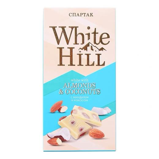 俄罗斯斯巴达克牌杏仁椰子/榛仁谷物球白巧克力 90g 商品图3