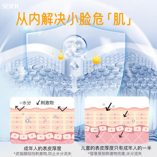 安贝儿儿童海藻保湿霜两瓶装50g*2(临期产品26年8月到期） 商品图2