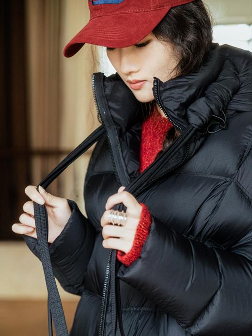 【prime】暖泡芙 高品质95充绒冰岛雁鸭绒连帽茧型羽绒服FCF3EIN124 商品图12