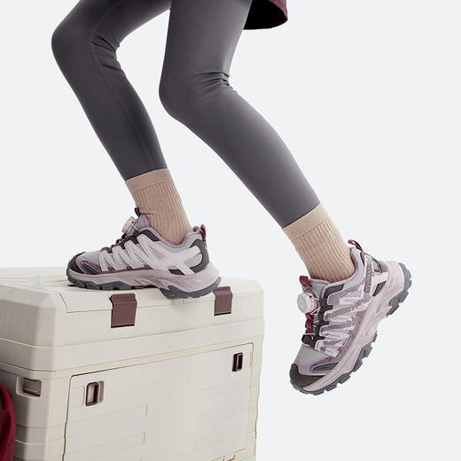 英氏男女童旋转纽扣加绒保暖厚底增高休闲运动老爹鞋YHLZ2542106 商品图4