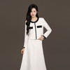 法小曼*子珍专区栀子白优雅小香风半身裙套装女商务高端演讲主持人西装套裙 商品缩略图0