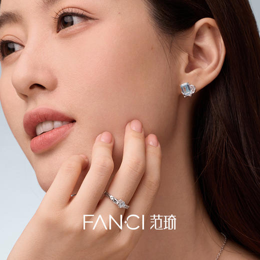 Fanci范琦 山海之恋系列极地之心耳钉送女朋友生日礼物闺蜜款 商品图4