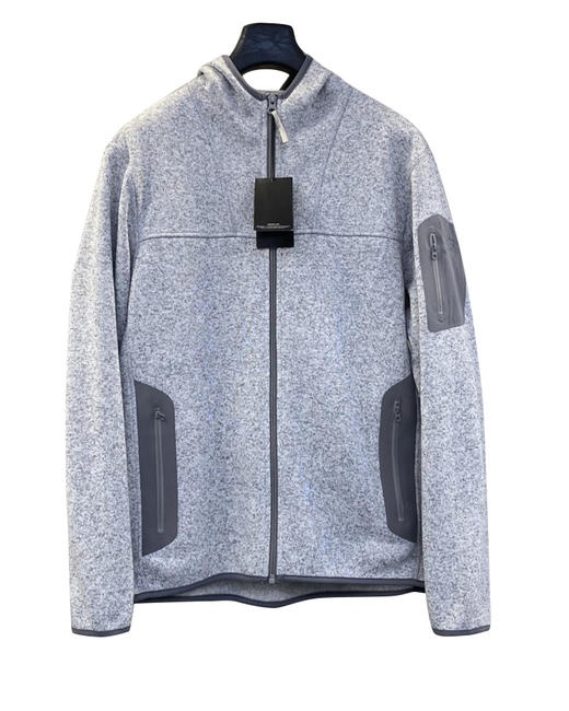 中性款刺绣针织连帽外套hu003 商品图0