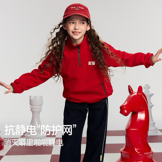 onmygame新年限定【小马当先】儿童糯糯衣保暖卫衣新年红上衣26新款 商品图3