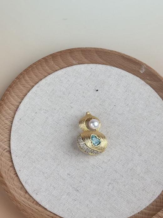 【秒杀】佐奈美（SANAMI）复古国风淡水珍珠胸针吊坠（送链子一条） 商品图0