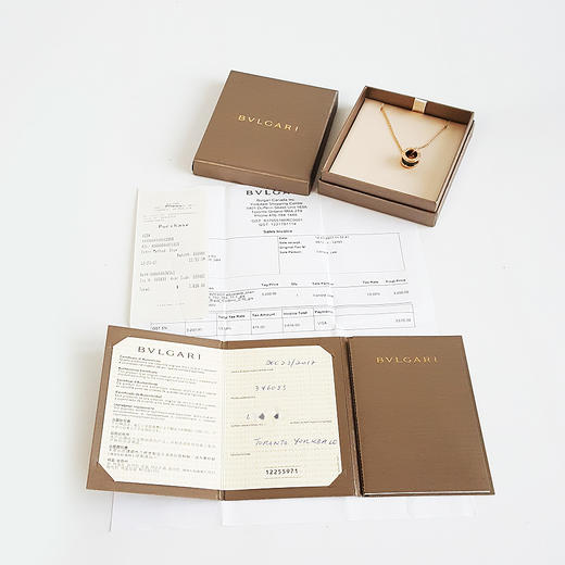 【95新】BVLGARI宝格丽B.zero1系列346083  18K玫瑰金黑陶瓷弹簧项链链长约46cm中性款 031225NJS19 商品图1