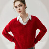 「高货qj」全新升级【铂金会员487/天猫659/差价172】(03544)洛诗琳复古麻花V领羊绒衫2025秋冬气质显瘦套头针织毛衣女qj03544 商品缩略图0