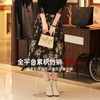 西子/【金玉】提花织锦缎国风花卉撞色浮雕后松紧半裙伞裙/BQBH528 商品缩略图0