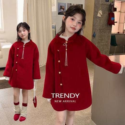 冬日氛围感【麦乐拉 马年儿童双旦服】外套款 喜气洋洋  心动穿搭 商品图0