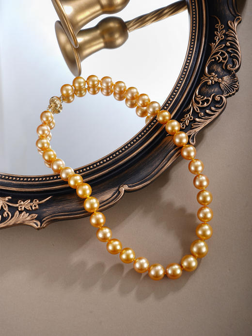 子佩集【金曜珠华】G18K金项链【ZXLJZ】11-14mm珠金2512 商品图1