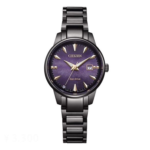 西铁城/CITIZEN 星河紫盘光动能情侣腕女表EW2595-81X 商品图1