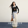 【12/17新品】熙世界MUI系撞色POLO领针织衫女2025秋冬新款内搭显瘦打底衫上衣 商品缩略图2