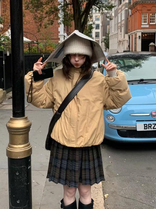 浮生八记/25C157/90白鸭绒暖乎乎奶油短款羽绒服 商品图3